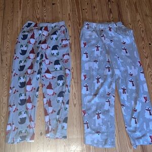 2 pack of pj pants 100% polyester.